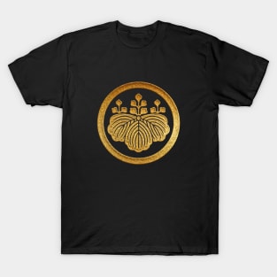 Gold Maruni Gosan no Kiri Kamon T-Shirt